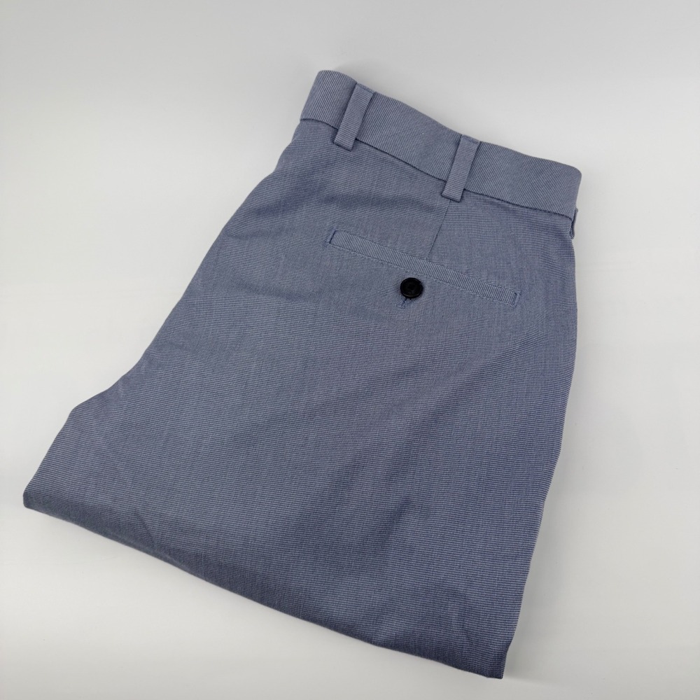 Brooks Brothers Clark Fit Advantage Chino Stretch Pants 35x30 Blue Lightweight